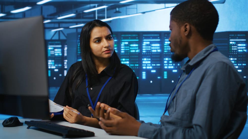 IT services company software developers coding custom enterprise solutions